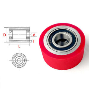 High-Temperature Resistant Durable Silicone Wheels & Quiet, Smooth, and Contamination-Free Movement Silicone Castor Wheel Roller