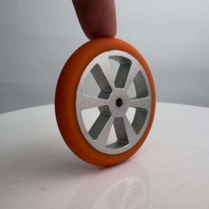 Robot Wheels Intelligent Car Load-resistant Wheels Aluminum Alloy Rubber Polyurethane Tire DIY Robot Competition Wheels