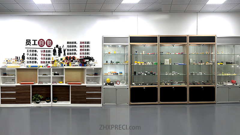ZHXPRECI sample showroom – PU, rubber & Mecanum wheel displays