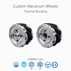 Mecanum Wheel 100MM 127MM 152MM 175MM 203MM 254MM 304MM 355MM 381MM 406MM Heavy Duty Industrial Polyurethane 8 Rollers