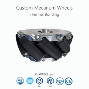 1200KG Payload Capacity 16inch 406mm Mecanum Caster Wheels Exclusive Polyurethane Formula Material Handling Equipment Parts