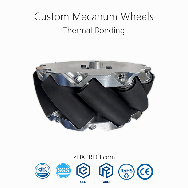 1200KG Payload Capacity 16inch 406mm Mecanum Caster Wheels Exclusive Polyurethane Formula Material Handling Equipment Parts