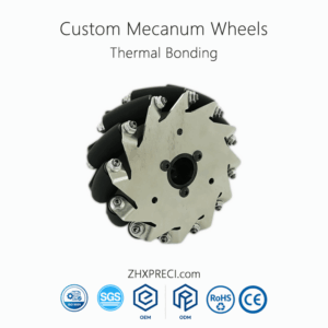 Custom Mecanum Wheel Set 152mm (6 Inch) NM152A: Heavy-Duty PU Rollers, 300kg Load Capacity, Omni-Directional for AGV & Robotics