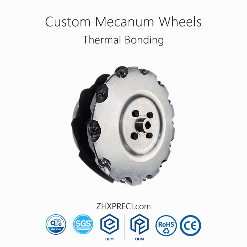 Mecanum Wheel Set 152 mm (6 Inch) NM152A - Heavy-Duty Wheels With PU-Coated Rollers, 300 kg Load Capacity, Industrial Grade, Ideal For Robotics