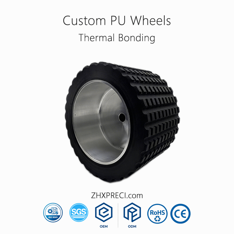 Custom Polyurethane Robot Walking Wheel – Heavy-Duty Wear-Resistant Load-Bearing Drive Roller for DIY Trolley
