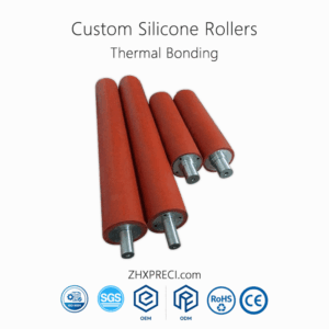 Smooth Surface Heat Resistant Silicone Roll for Label Printing and Plastic Film Laminating Silicone Roller