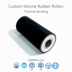 Black PU Rubber Coated Wheel Roller Industrial Grade for Automation Machinery Conveyor Transport and Factory Use