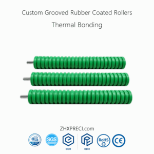 ZHXPRECI_Custom Grooved Rubber Coated Rollers