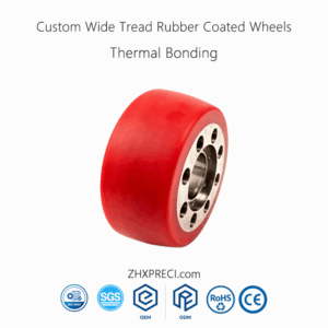 ZHXPRECI_Custom Wide Tread Rubber Coated Wheels
